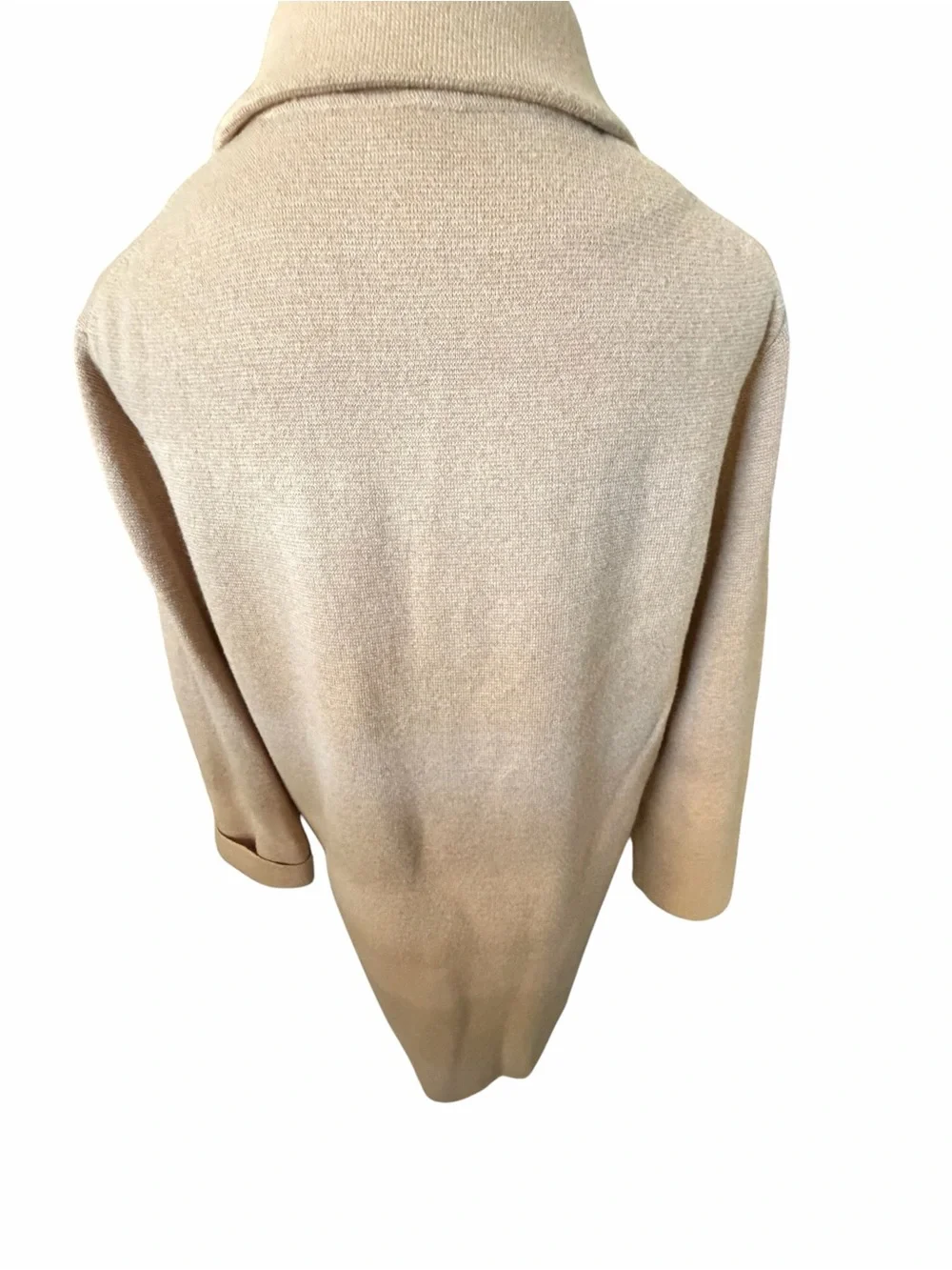 J Crew Wool Blend Classic Women's Camel Open-Front Coatigan Sz Medium